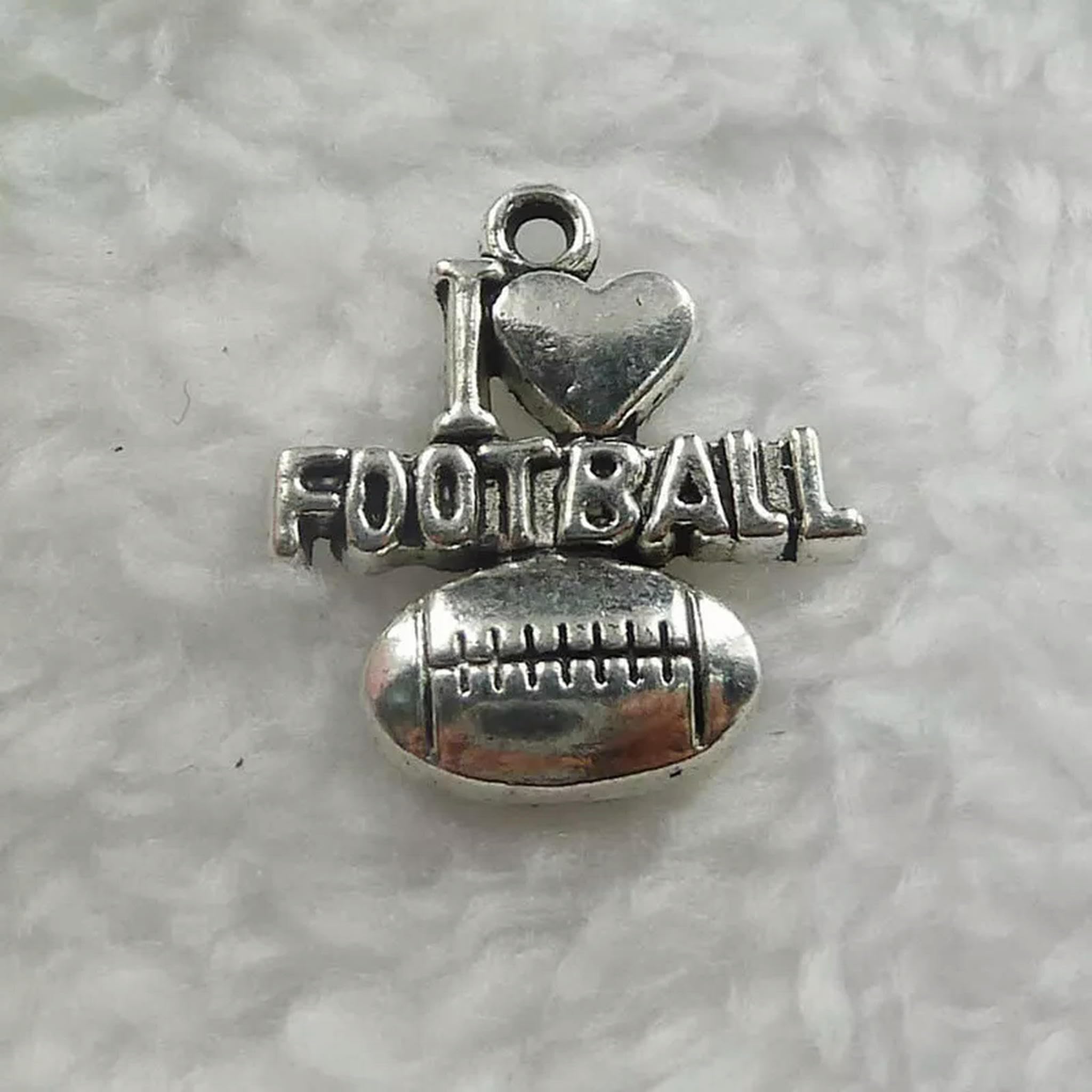 Breloques J'aime Le Football pour personnaliser des porte-clés et souvenirs sportifs