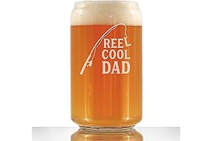 Reel Cool Dad - Beer Can Pint Glass: Perfect for Fishing-Enthusiast Fathers