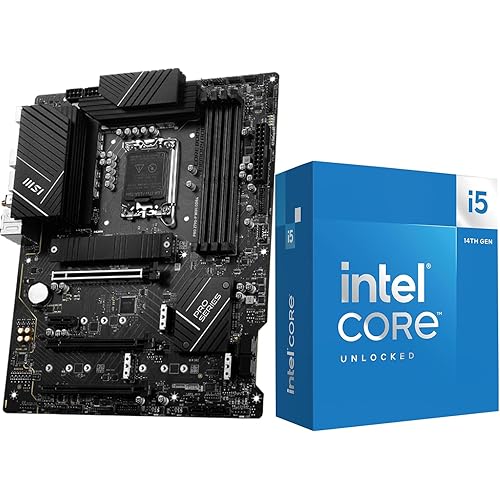 Inland by Micro Center CPU Motherboard Combo - Core i5-14600K 14 Cores up to 5.3 GHz Unlocked Desktop Processor with MSI PRO Z790-P WiFi DDR4 ProSeries Motherboard