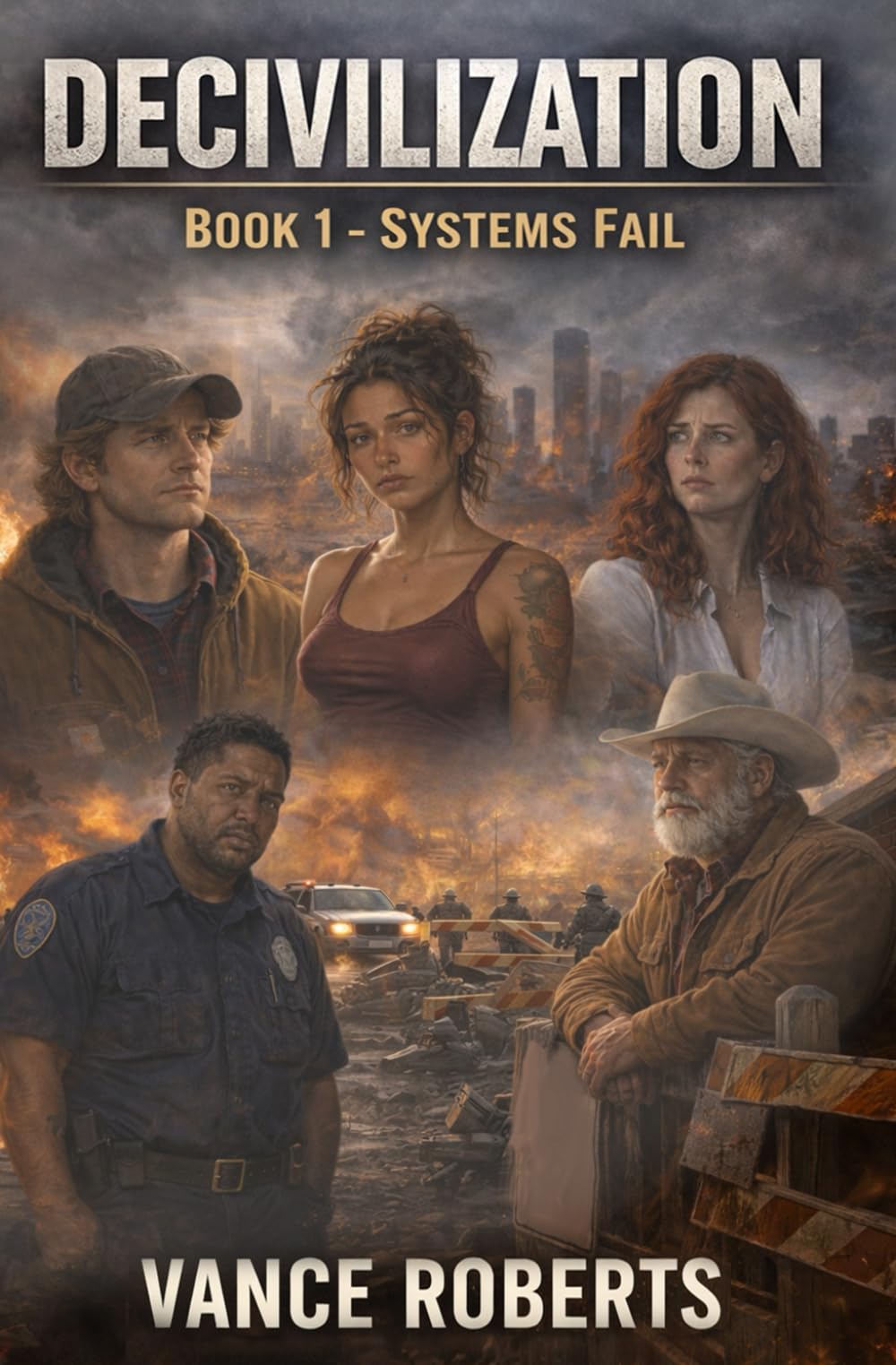 Decivilization: Book 1 - Systems Fail: A realistic depiction of societal collapse triggered by the breakdown of essential systems.