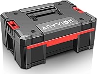 Vista 10 de Anyyion Organizador de almacenamiento de herramientas con cajones dobles, cierres resistentes, apilable