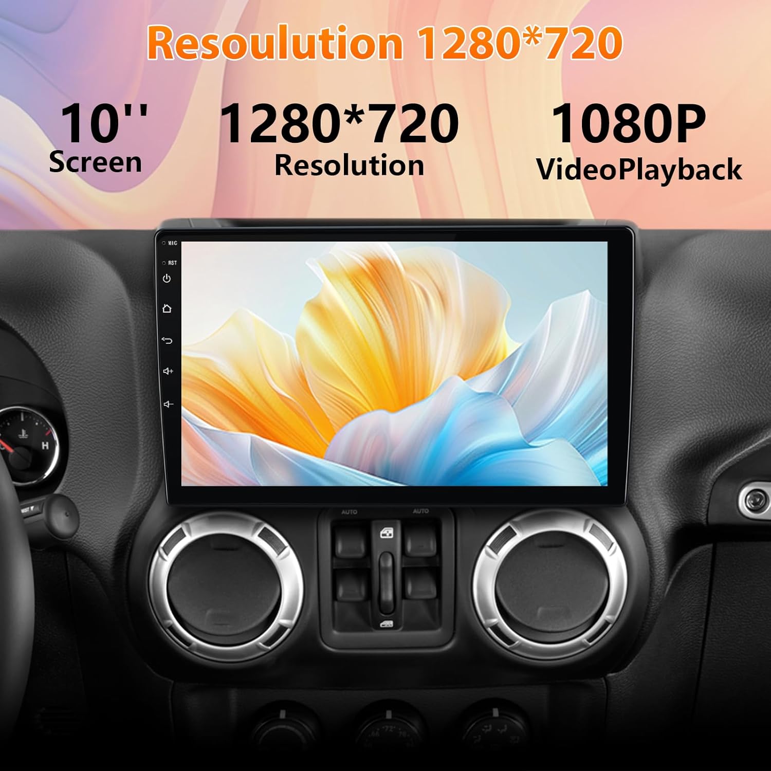 AWESAFE 8Core 64GB Car Stereo Radio Upgrade for Jeep Wrangler JK 2007-2018 Grand Cherokee Dodge Ram 1500 2500 2009-2012 with CarPlay Android Auto