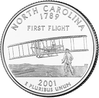 2001 P BU North Carolina State Quarter Choice Uncirculated US Mint