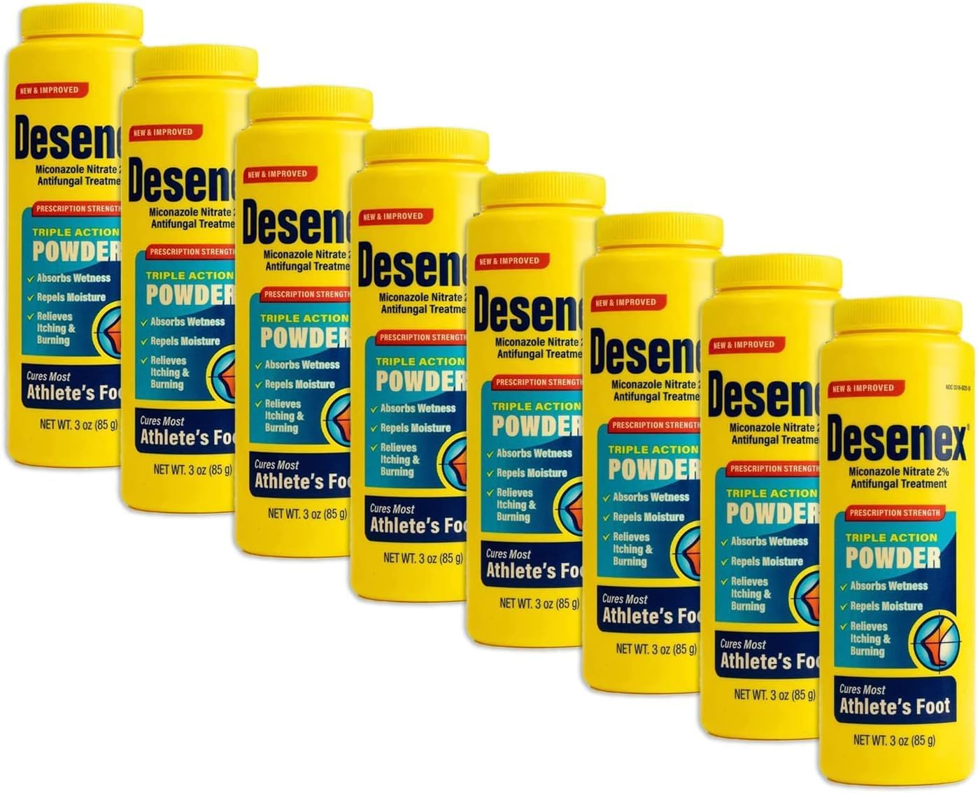 Desenex AF Foot Powder, 3 oz, 8-pack