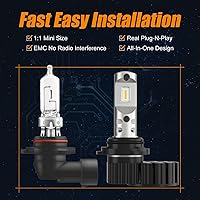 Vista 4 de Xenooto Bombillas LED para faros delanteros Kenworth T660 T680 T700 2008 2009 2010 2011 2012 2013 2014 2015 2016 2017 2018 2019 2020 2021 2020 2021