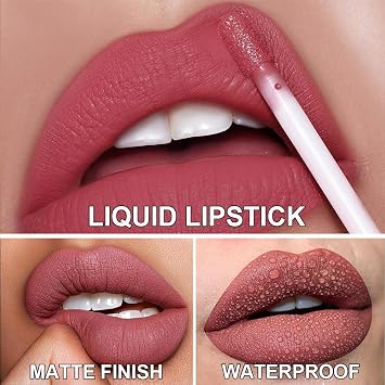 12 Colors Matte Lipstick Set, Lip Tint Stain Makeup, 1 fl oz,Set D