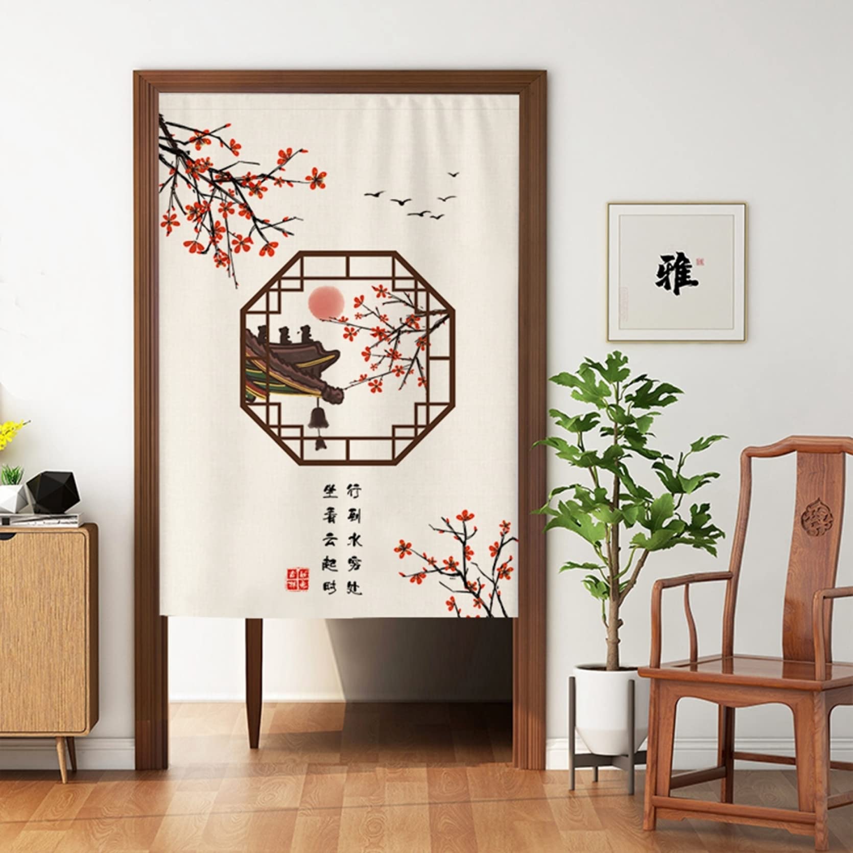 Amazon.co.jp: のれん おしゃれ 目隠し 間仕切り 無地 和風暖簾 遮光