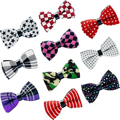 DORUI 10 piezas de collares para perros, lazos elásticos para mascotas, gatos, cachorros, cachorros, accesorios para fiestas de cumpleaños y bodas