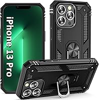 Vista 7 de ADDIT Funda para iPhone 13 Mini iPhone 13 Mini, con soporte de anillo, soporte magnético para automóvil, grado militar, resistente, para iPhone 13
