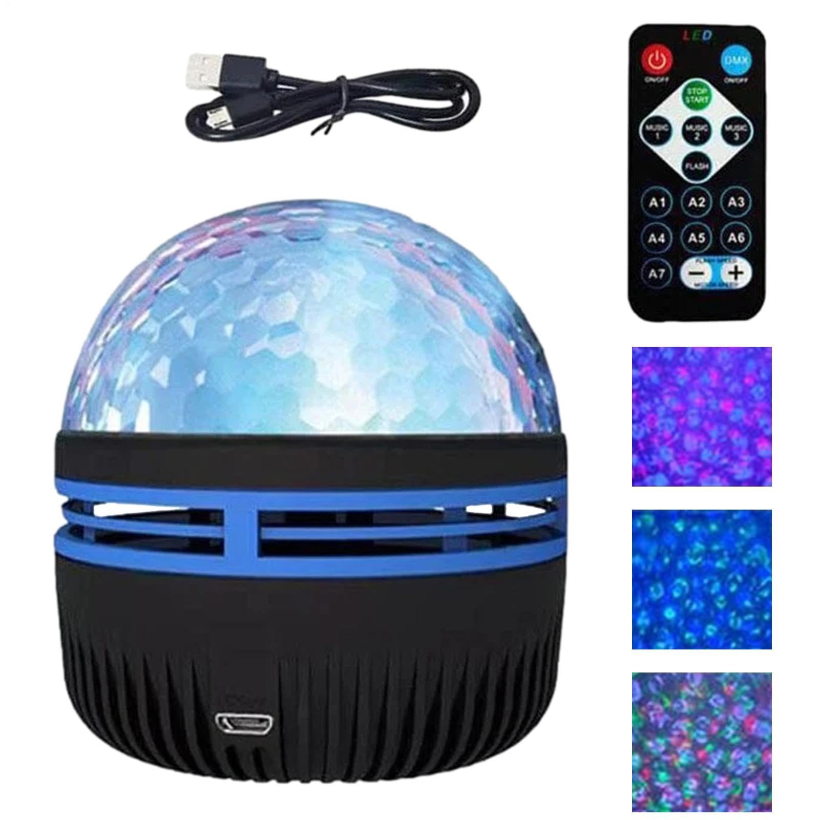 Projektor gwiazd, zorza polarna, projektor LED z 14 efektami świetlnymi, ściemniany przez USB, pilot zdalnego sterowania, lampka nocna, estetyczna dekoracja pokoju, na ściany sufitowe