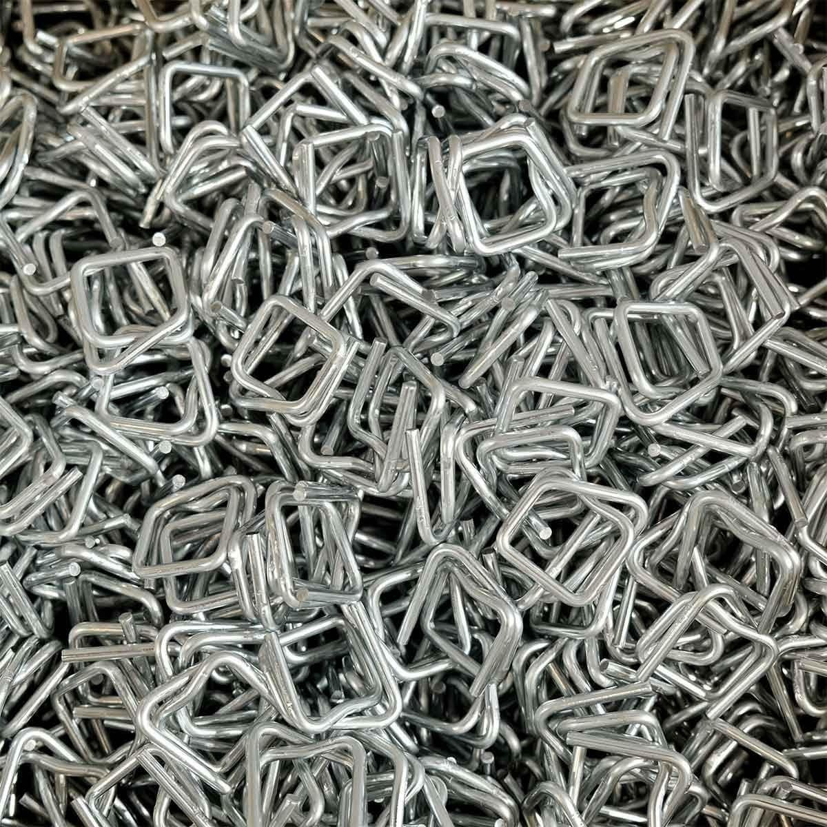 Tecplast – Lote de hebillas para flejado – Calidad PRO – Hebillas autobloqueantes de acero galvanizado