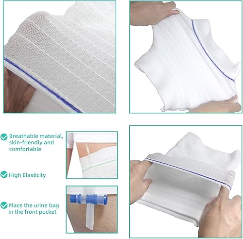 Miniatura 4 de Bolsa de catéter para pierna, bolsa de orina, funda de drenaje, bolsa de drenaje urinario, suministros de incontinencia urinaria lavable para