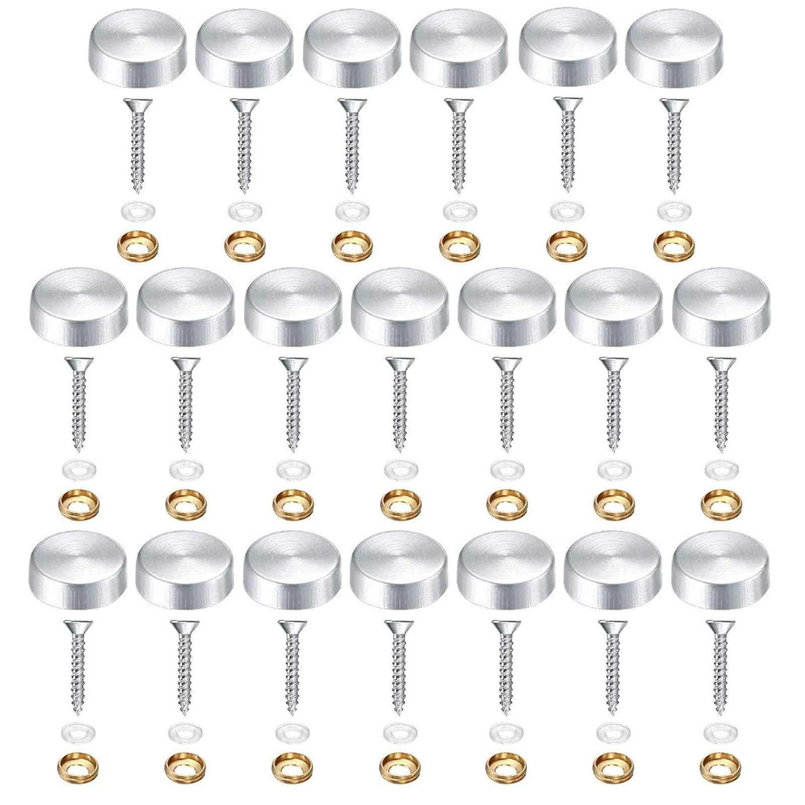 Stainless Steel Screw Covers - 20 Pack -9