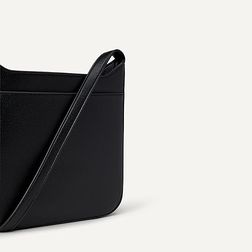 Miniatura 3 de Tienda Essentials Bolso bandolera delgado de piel sintética para mujer