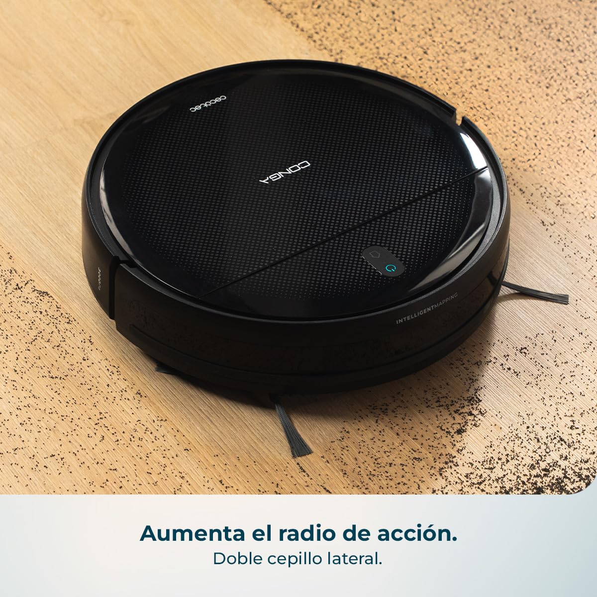 Cecotec Robot Aspirador Conga M10 Advance. Navegación Giroscópica Ordenada, Presión de Succión 3000Pa, Autonomía 150mins, Sensores Anticaídas y 2 Cepillos Laterales, App Control