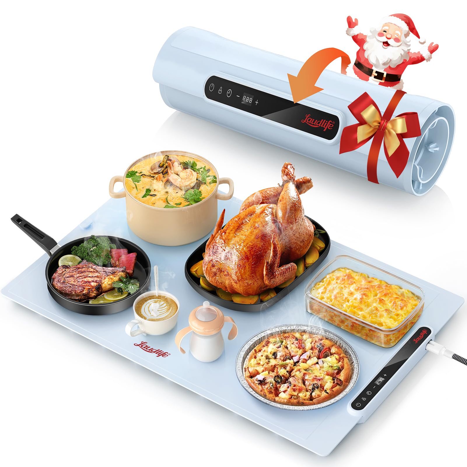 Amazon.com: Laudlife Electric Warming Mat for Food, Roll-Up
