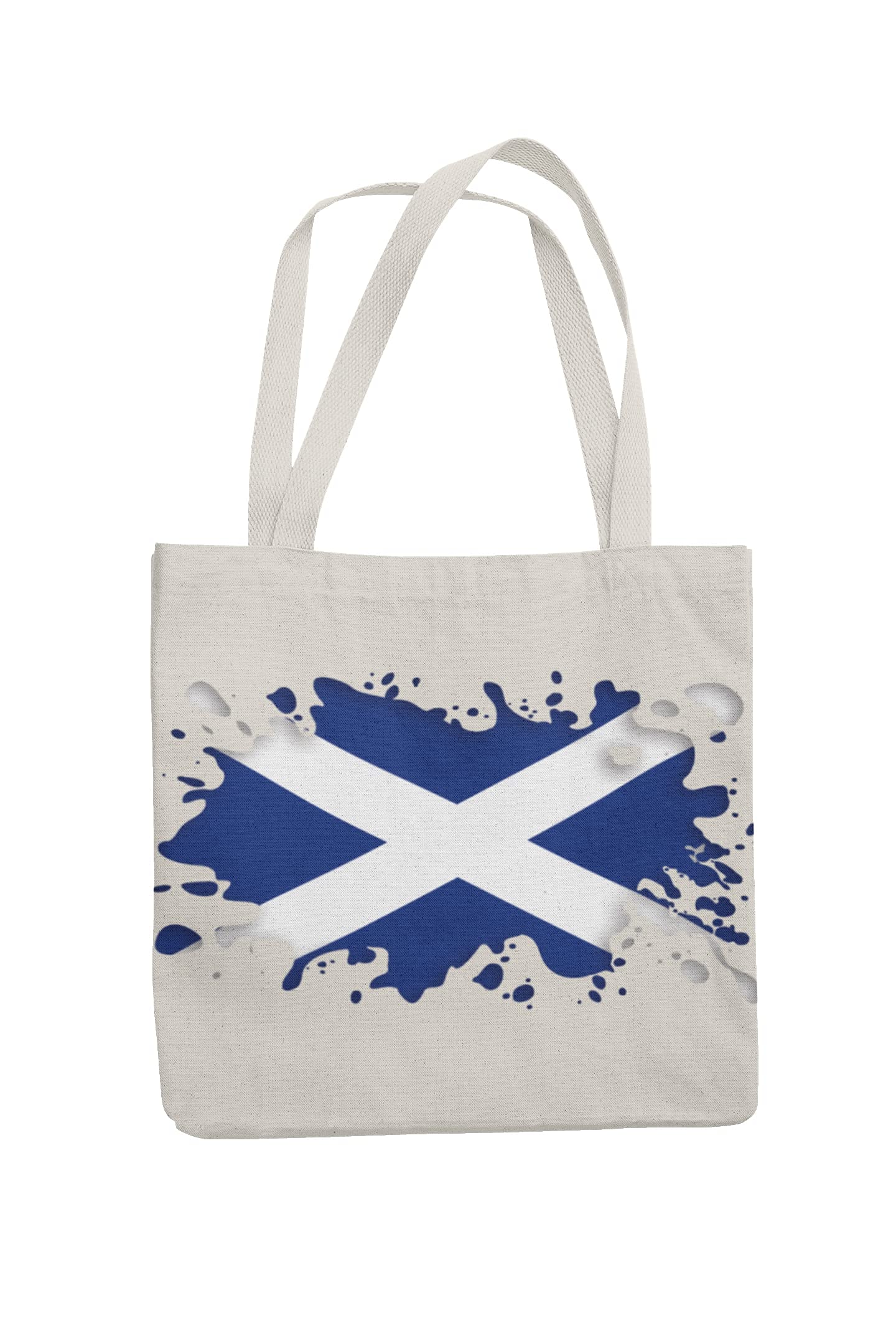 Schottland Vintage Flagge Sportbeutel Aus Baumwolle – 31x39 Cm, 12 Liter, Mit Schwarzen Kordeln