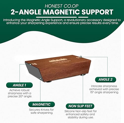 Miniatura 3 de Kit de afilador de cuchillos rodantes, sacapuntas magnético para vasos con discos de diamante y cerámica, guía de ángulo de 15 y 20, cuchillos de