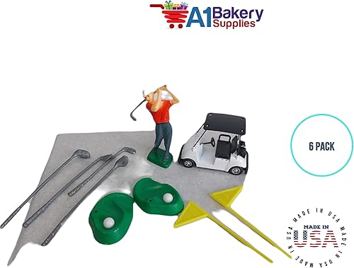 Miniatura 8 de Kit de decoración de pasteles kit de decoración de pasteles juguetes deportivos kit de golf con carro sin golfista