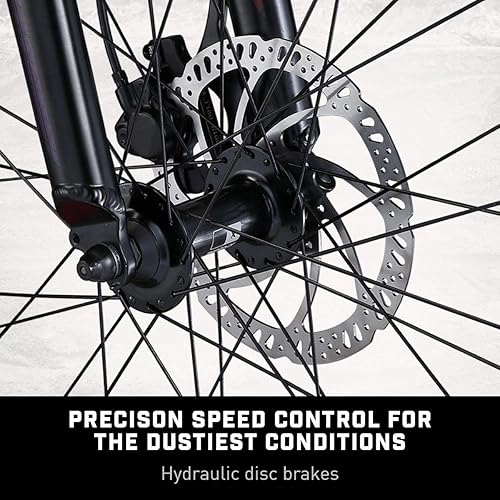 Miniatura 3 de Mongoose Argus Sport - Bicicleta de montaña para hombre y mujer, ruedas de 26 pulgadas, marco Tectonic T2 adulto, frenos de disco hidráulicos