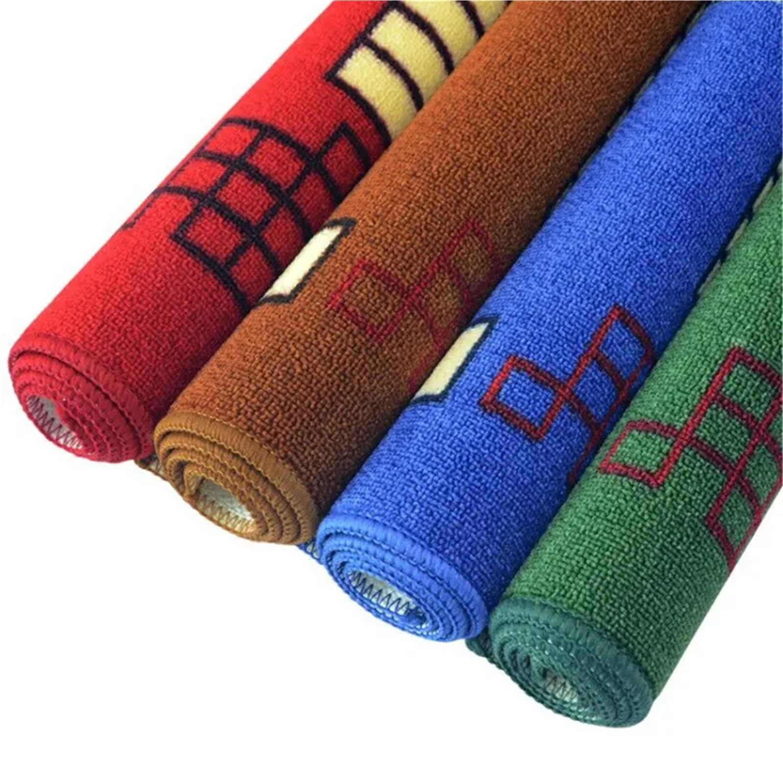 Składana mata do mahjonga, Mata Mahjong Obrus ​​dźwiękoszczelny 76x78cm.-Skid do gry na imprezę rodzinną Multicolor(Red)