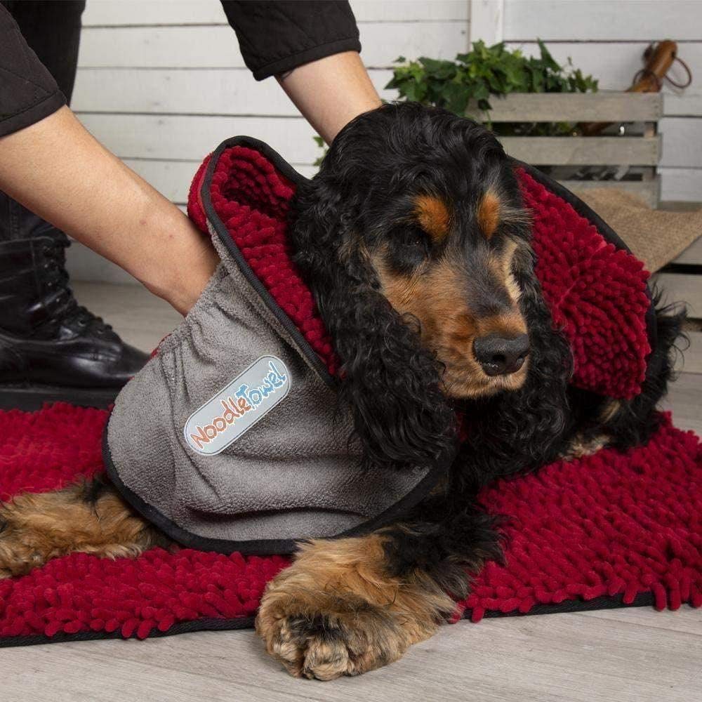 AB Tools Scruffs Lot de 3 serviettes en microfibre bordeaux super absorbantes pour chien, chat et animal domestique Séchage rapide