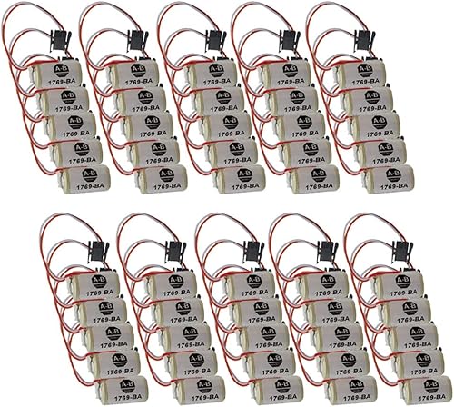 XIAOXX Pack of 50 1769-BA 3V 12AA for AB PLC Battery for CR14250SE 1769-BA 3V A-B PLC Lithium Battery