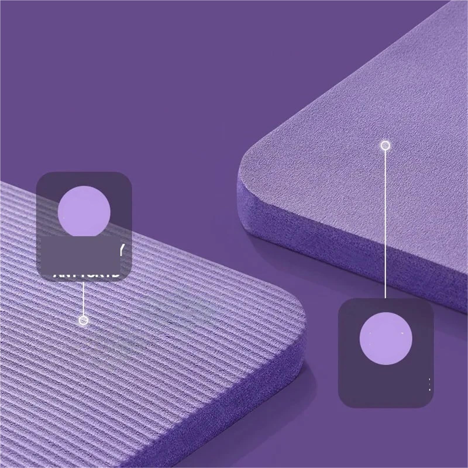 Tappetini Yoga 15 MILLIMETRI//20 Millimetri di Spessore Antiscivolo Yoga Zerbino Sport Fitness Zerbino Sport A Casa Pilates Ginnastica Esercizio Ginnastica(185X60X1cm Pink)