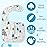 Zainpe 6Pcs Snap Muslin Cotton Baby Bibs Bear Fox Infants Drooling Bib Soft Absorbent Adjustable Burp Cloth Machine Washable Feeding Cloths for Newborn Girl Boy Toddler Teething Eating 0 to 36 Months