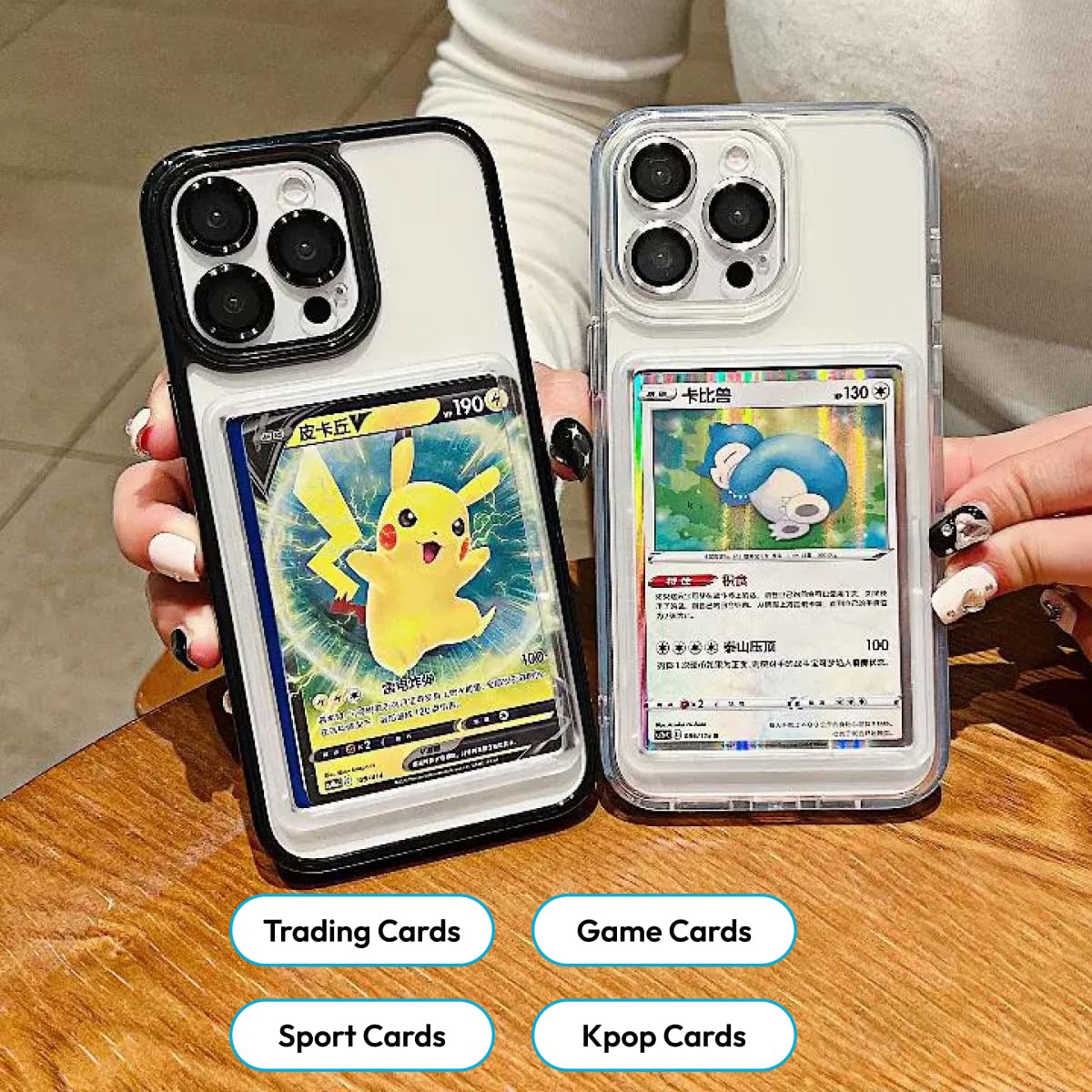pokemon card case iphone Card/Photo Display Phone for | TCG/Picture Display Top Loaders & Sleeves Sports Cards Scions and Spellcraft Precon Condition:LP+:(2) Bulbasaur pikachu