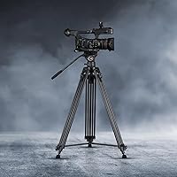 Vista 9 de Cayer BV30L Video Tripod System, 72" Heavy Duty Aluminum Twin Tube Tripod with K3 Fluid Head, 75mm Flat Base, Max Load 13.2lbs, for DSLR Cameras