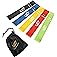 Fit Simplify Resistance Loop Exercise Bands with Instruction Guide and Carry Bag, Set of 5