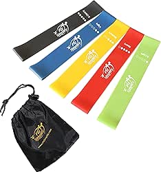 Fit Simplify Resistance Loop Exercise Bands with Instruction Guide and
