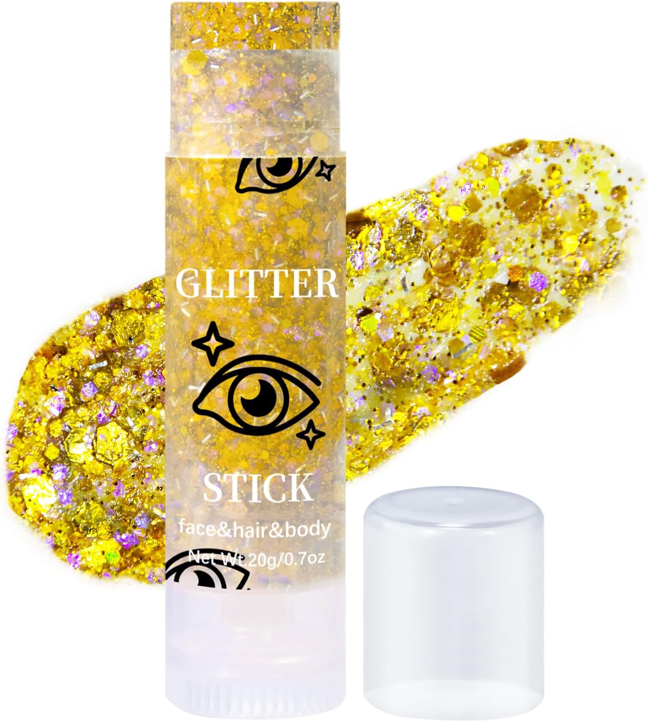 DAGEDA Gold Body Glitter Stick, Mermaid Face Glitter