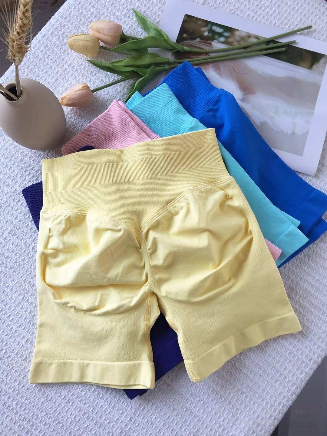 Two Piece Workout Sets for Women Halter Strappy Tank Top Butt Lifting High Waist Shorts Gym Set Activewear - Image 6