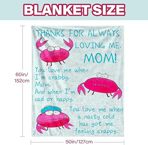 Miniatura 7 de Regalos para mamá, regalos de cumpleaños para mamá de hija, regalos para la madre para el día de la madre, Navidad, Acción de Gracias, manta suave