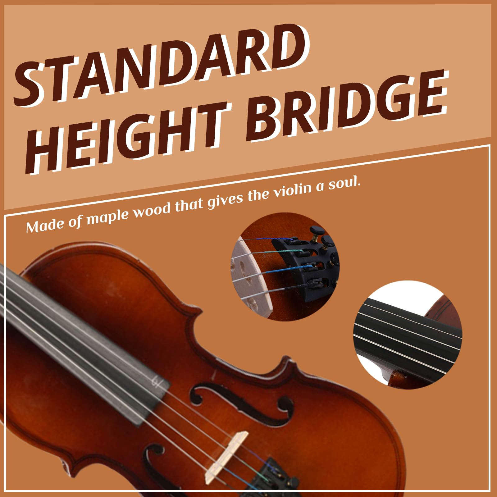 Ktaxon 1/4 Akustische Violine Kit für Anfänger | Fiddle für Schüler und Enthusiasten, mit Etui, Bogen, Kolophonium & Handbuch