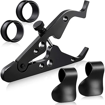 3 Pieces Motorcycle Cruise Control Kit Universal Aluminum Motorcycle Throttle Holder with 2 Pieces Silicone Ring Protect and Universal Throttle Assist