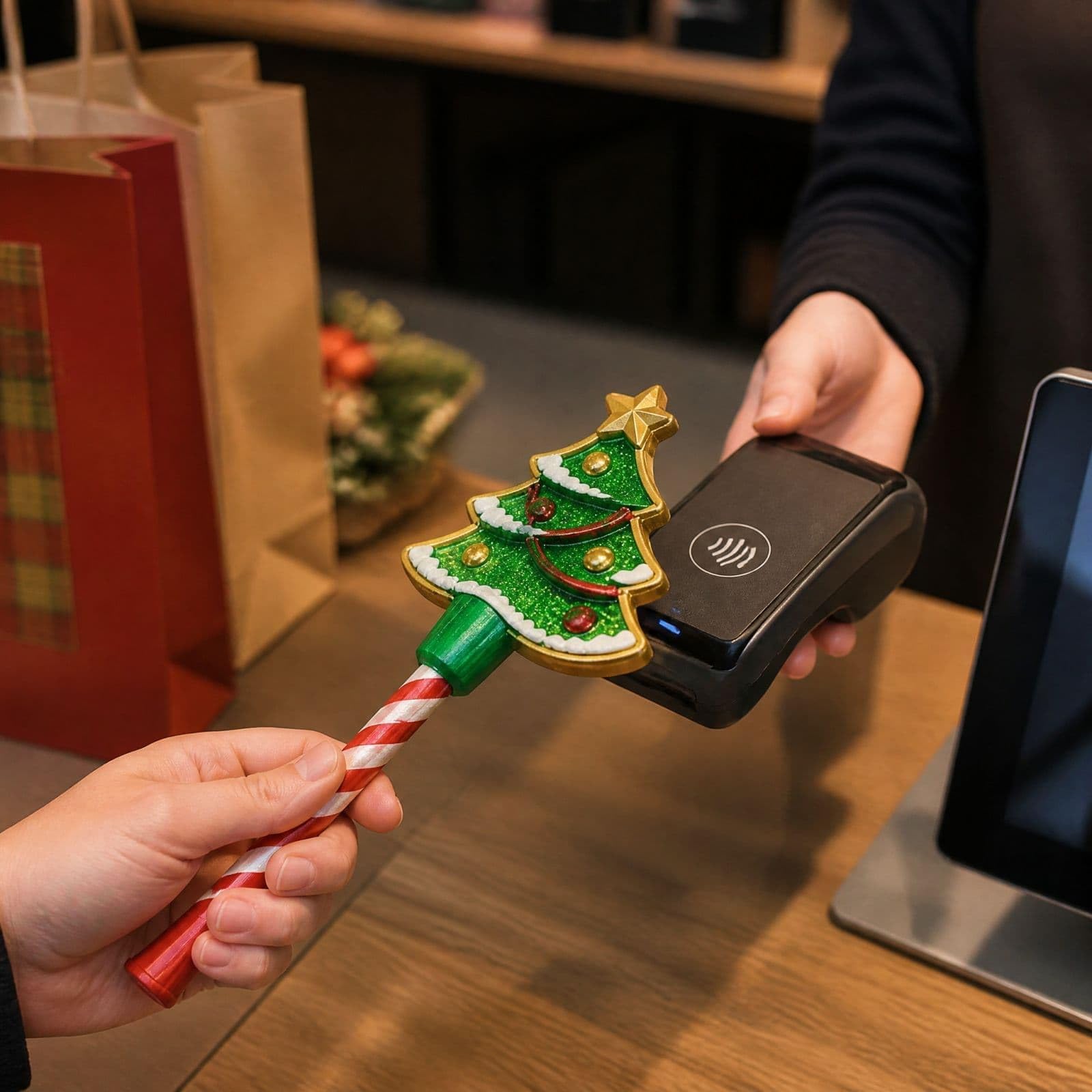 Christmas Tap Wand, Credit Card Wand Tap to Pay Wands,Gift box - Image 4