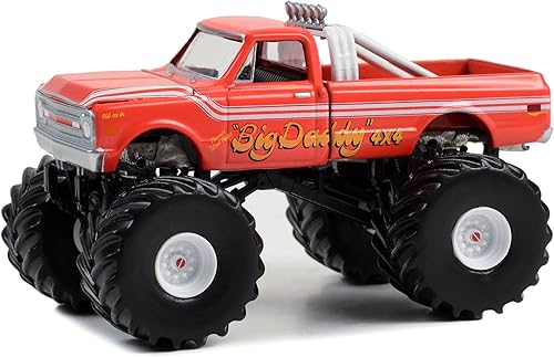 Miniatura 2 de 1969 Chevy K-20 Monster Truck Naranja Rojo Big Daddy Kings of Crunch Series 13 164 Modelo de automóvil fundido a presión por Greenlight 49130A