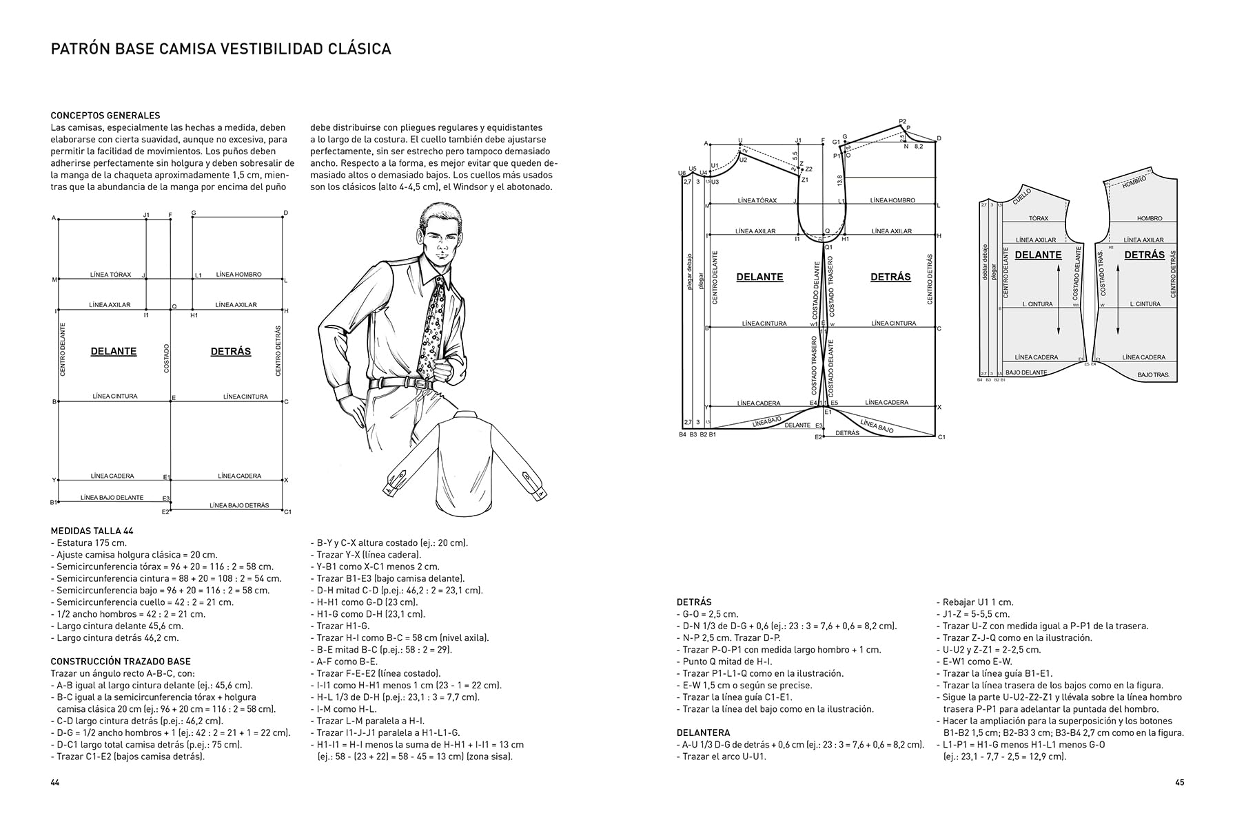 Técnicas de patronaje de moda masculina: Todas las tipologías de camisas, pantalones, chaquetas, abrigos, capas, prendas de punto y ropa interior. (DISE?O)