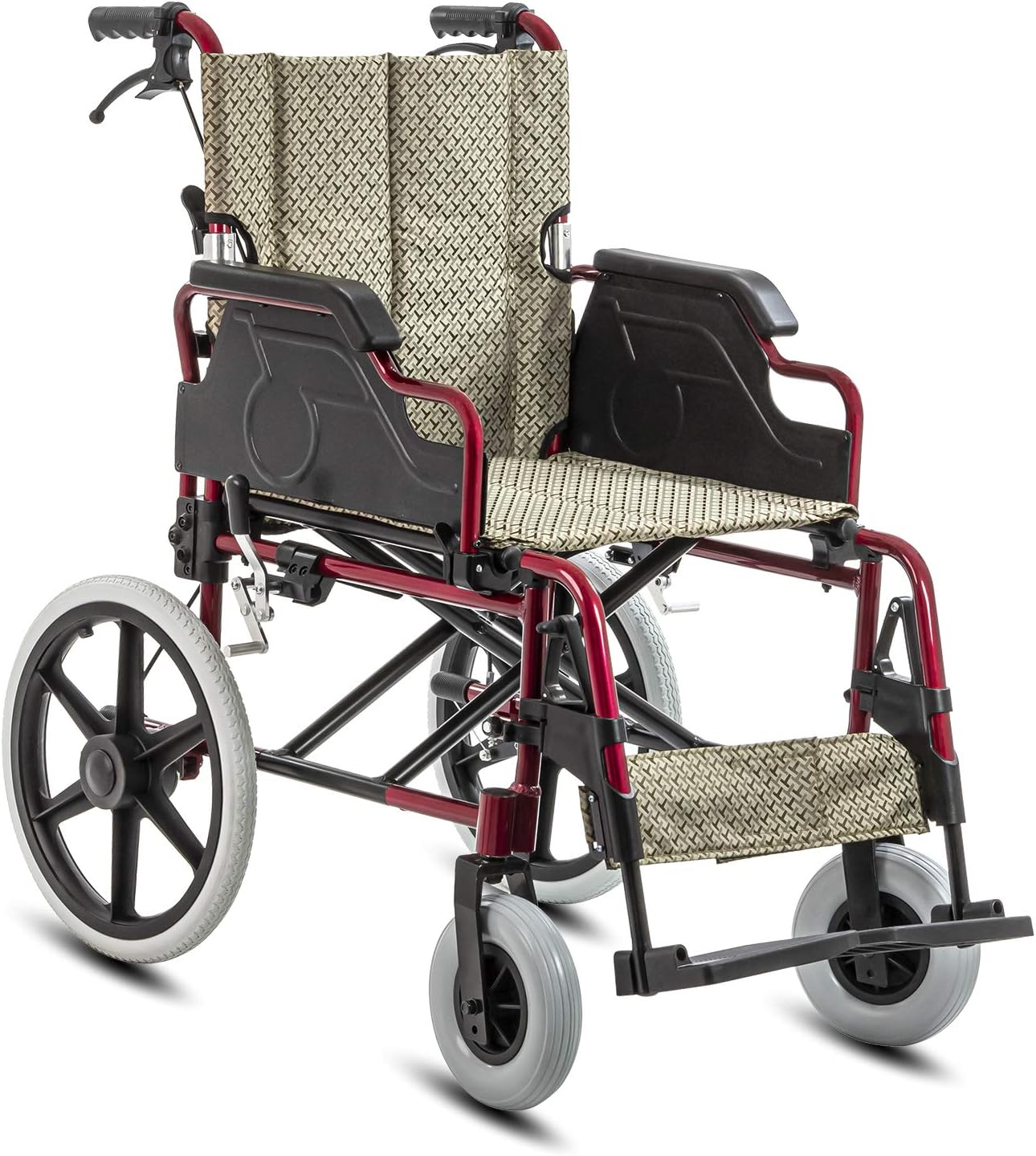 - KosmoCare Esteem Premium Imported Aluminium Transporter Wheelchair
