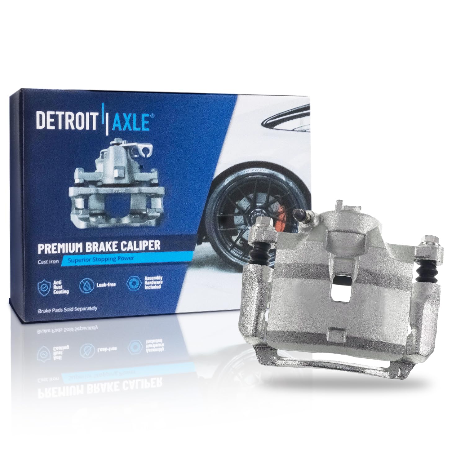 Detroit Axle - Front Right Brake Caliper w/Bracket 1990-1997 Honda Accord