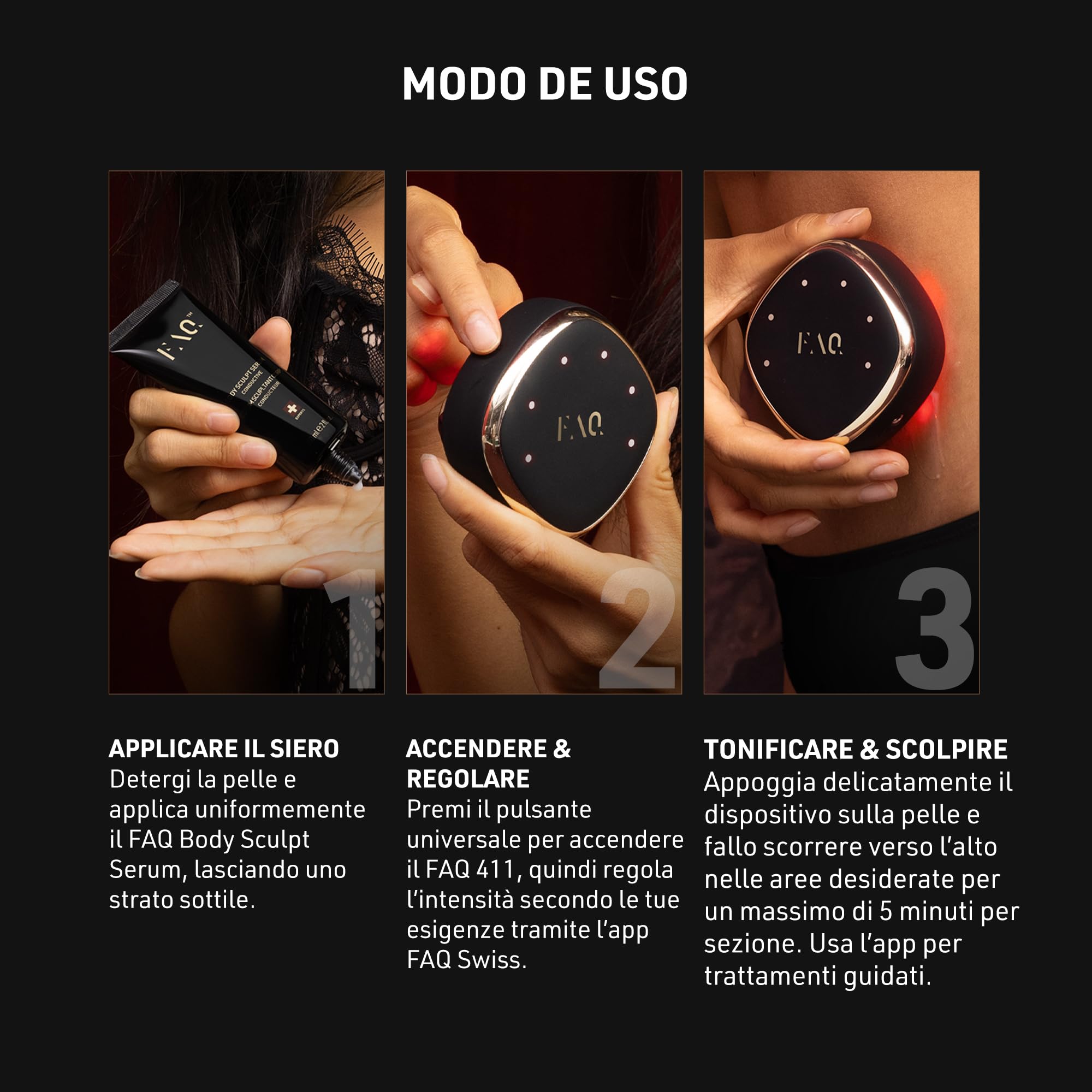 FAQ 411 Massaggiatore Corpo A Microcorrente - Tono E Pelle Più Soda | Massaggiatore A Microcorrente, Massaggio Corpo, Drenaggio Linfatico, Luce Rossa, Cellulite, Tonificazione, Gua Sha, Con IA