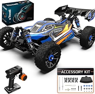AMORIL 1:14 Fast RC Cars Age 14+ for Adults,Top Speed 70+KMH,Hobby Remote Control Car,4X4 Large Truck Off-Road Racing Buggy,Electric Vehicle Toy Gift for Kids