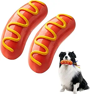 LiuMelinda Dog Chew Toys for Aggressive-Chewers - Indestructible Dog Toy for Aggressive Chewer(2-Pack),Tough Chew Toys for Dogs (Rubber)