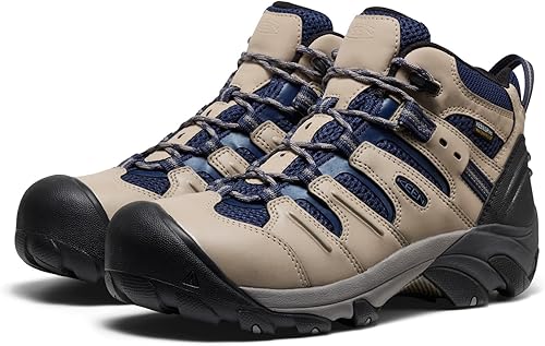 Vista 26 de KEEN Utility Botas de trabajo impermeables Lansing de altura media con punta de acero para hombre Mantillo/Shitake