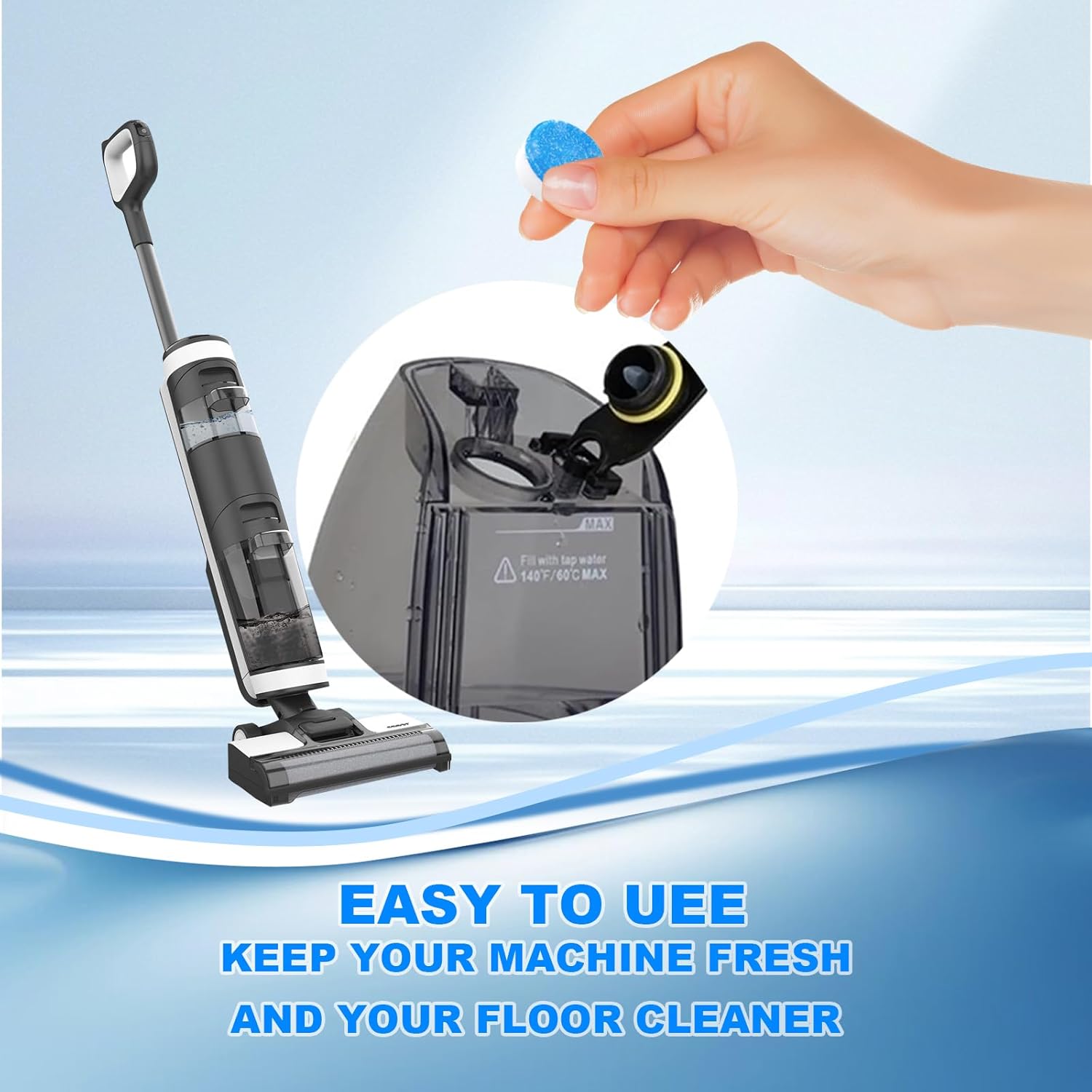 YGY Multi-Surface Floor Cleaner, Compitable with Tineco ifloor/Floor ONE Wet Dry Vacuum Mop,Deodorizes,Refreshes and Deep Cleans,Cleaning Solution Refill