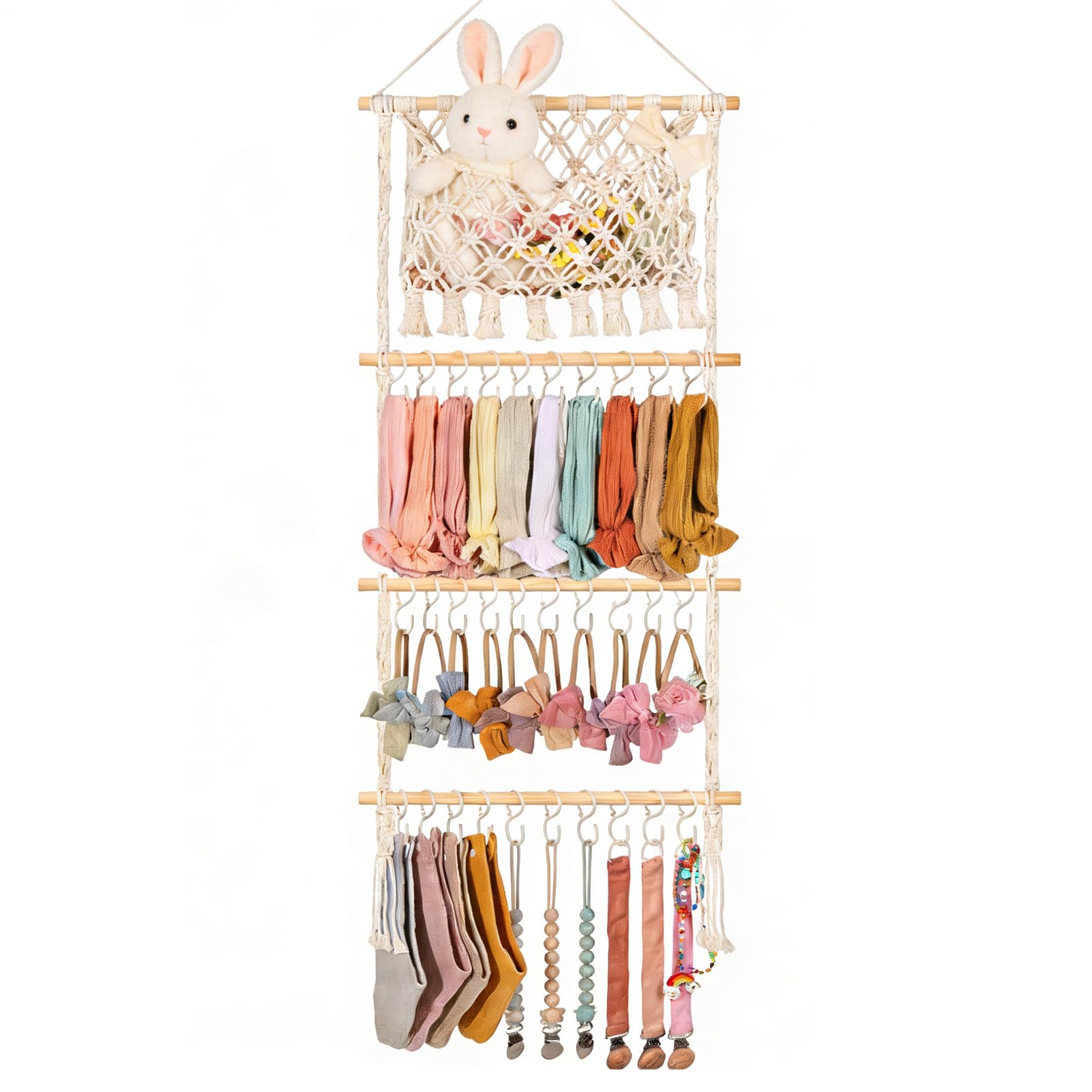 Porte-pinces à cheveux avec crochets, le cadeau parfait pour chambre de fille