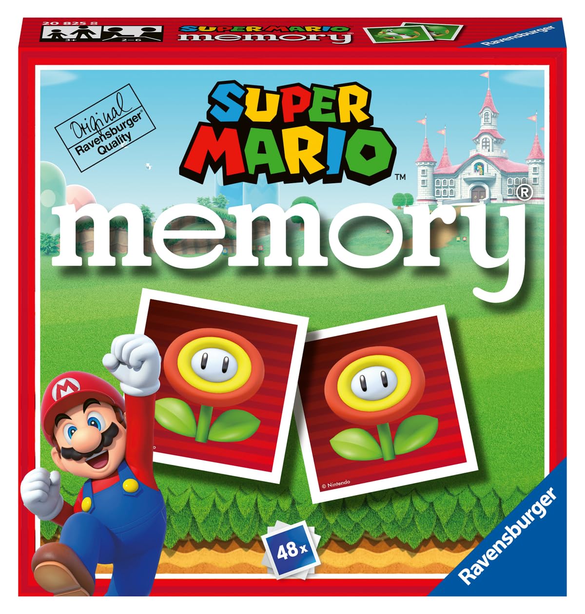 Ravensburger - Super Mario Mini Memory | Gioco Bambino 3 Anni | Memory Gioco per Bambino | 48 Carte Di Supermario | Regalo Bambino 3 Anni o Piu | Mario Bros | 2-6 Giocatori